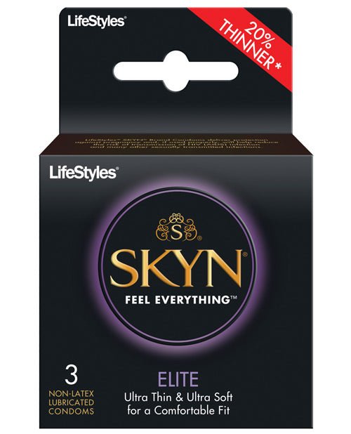 Lifestyles Skyn Elite - Pack Of 3 - BDSMTest Store