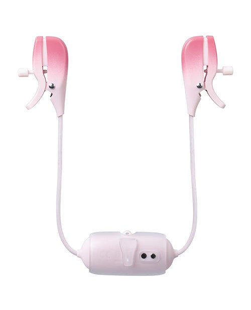 Lovense Gemini Vibrating Nipple Clamps - Pink - BDSMTest Store