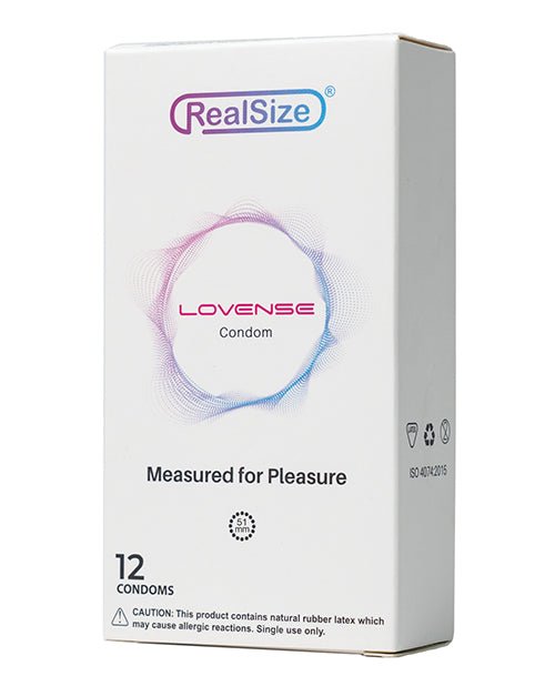 Lovense Realsize Condoms - Box Of 12 - BDSMTest Store