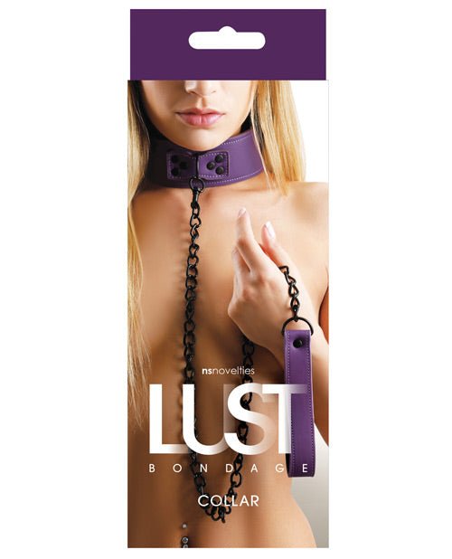 Lust Bondage Collar - Purple - BDSMTest Store