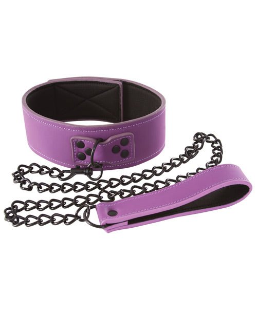 Lust Bondage Collar - Purple - BDSMTest Store