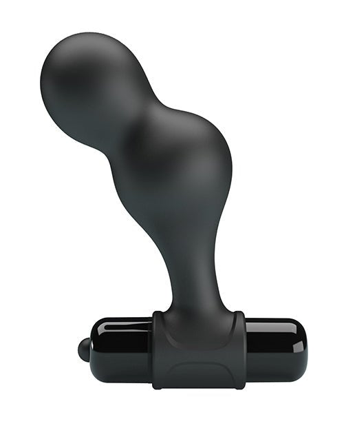 Mr. Play Silicone Anal Vibro Plug - Black - BDSMTest Store