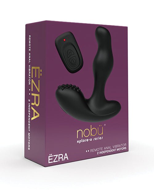Nobu X-plore U Ezra Anal Vibrator - Black - BDSMTest Store