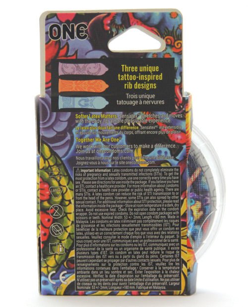 One Tattoo Touch Condoms - BDSMTest Store
