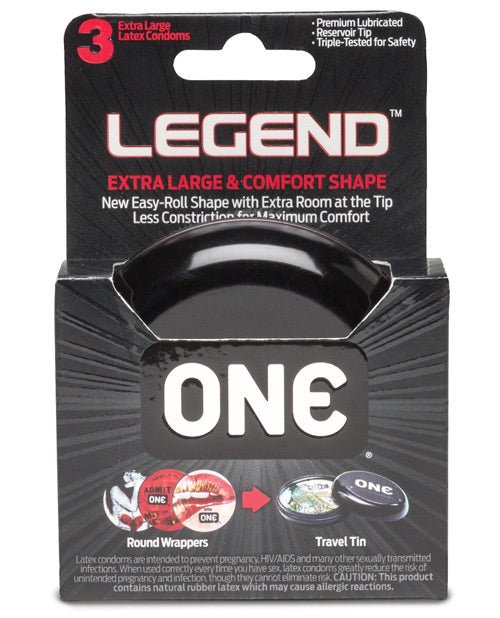 One The Legend Xl Condoms - Box Of 3 - BDSMTest Store