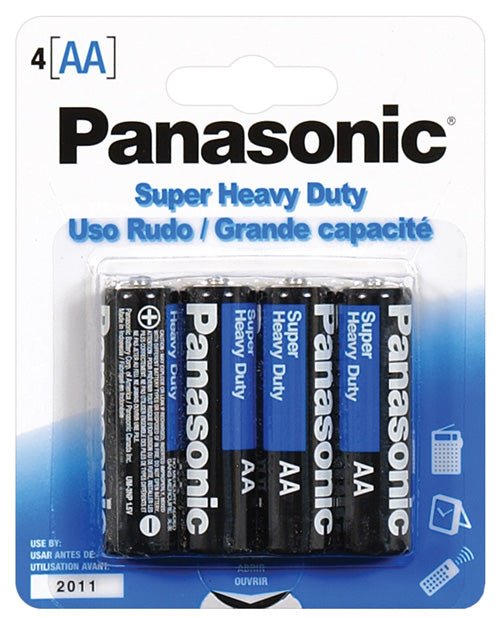 Panasonic Super Heavy Duty Battery Aa - Pack Of 4 - BDSMTest Store