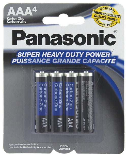 Panasonic Super Heavy Duty Battery Aaa - Pack Of 4 - BDSMTest Store