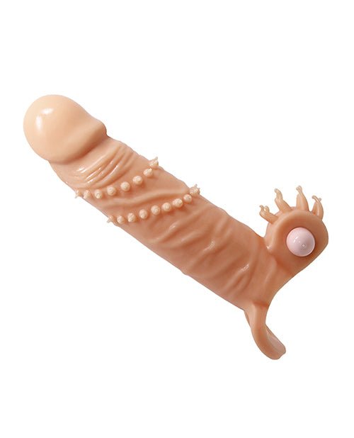 Pretty Love Connor 6.7" Vibrating Penis Sleeve - Ivory - BDSMTest Store