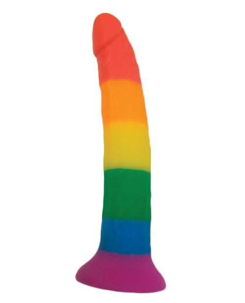 Rainbow 7" Strap On Dildo W/harness - BDSMTest Store