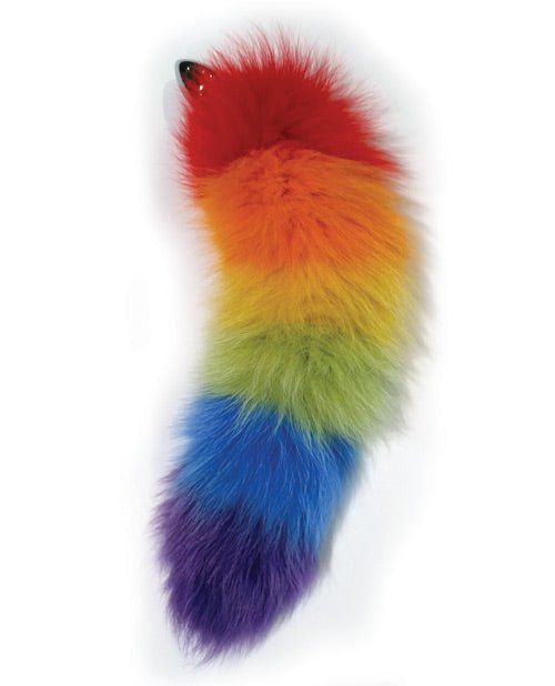 Rainbow Foxy Tail Butt Plug - BDSMTest Store