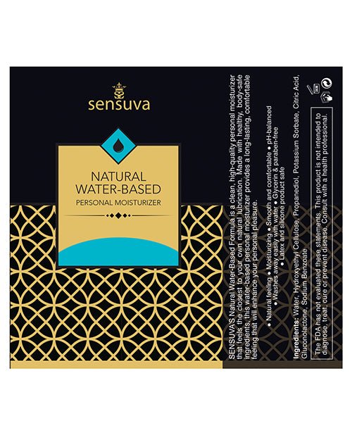 Sensuva Natural Water Based Personal Moisturizer - BDSMTest Store