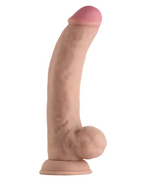 Shaft Model C Flexskin Liquid Silicone 9.5" Curved Dong W/balls - BDSMTest Store
