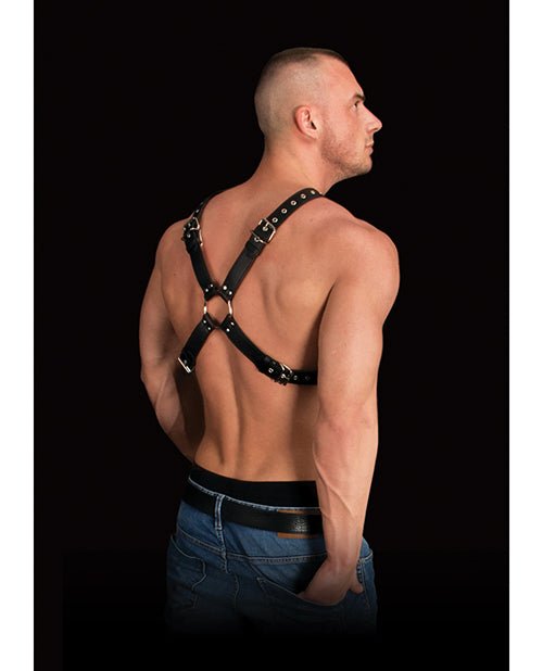 Shots Ouch Adonis High Halter - Black - BDSMTest Store