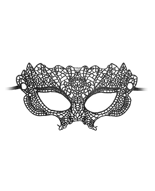 Shots Ouch Black & White Lace Eye Mask - BDSMTest Shop