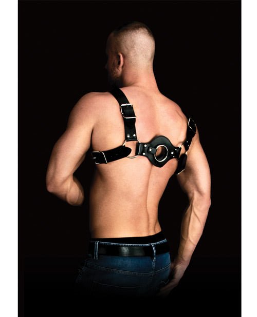 Shots Ouch Costas Solid Structure 1 Body Harness - Black - BDSMTest Store