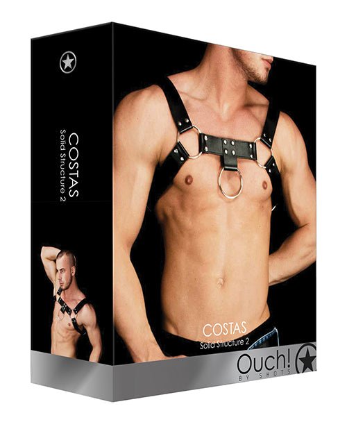 Shots Ouch Costas Solid Structure 2 - Black - BDSMTest Store