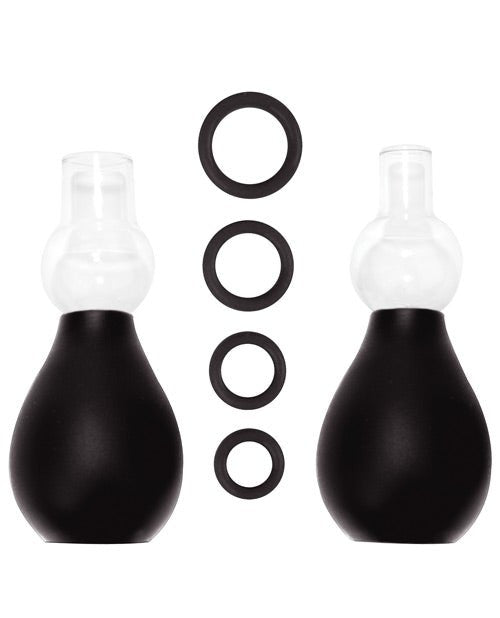 Shots Ouch Nipple Erector Set - Black - BDSMTest Store