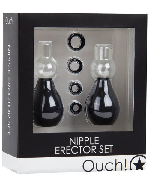 Shots Ouch Nipple Erector Set - Black - BDSMTest Store