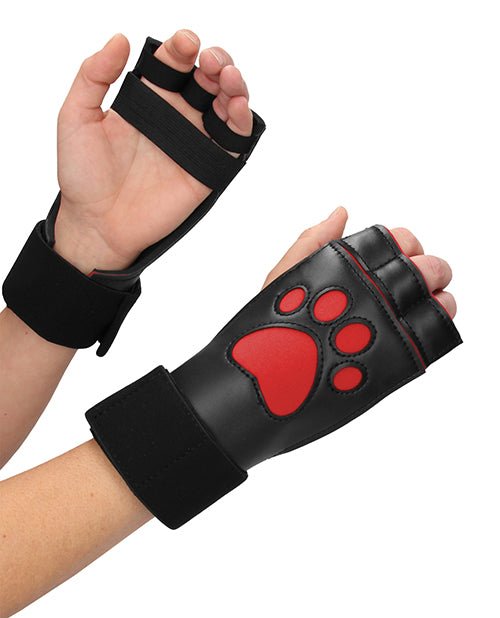 Shots Ouch Puppy Play Puppe Play Paw Cut-out Gloves - BDSMTest Store
