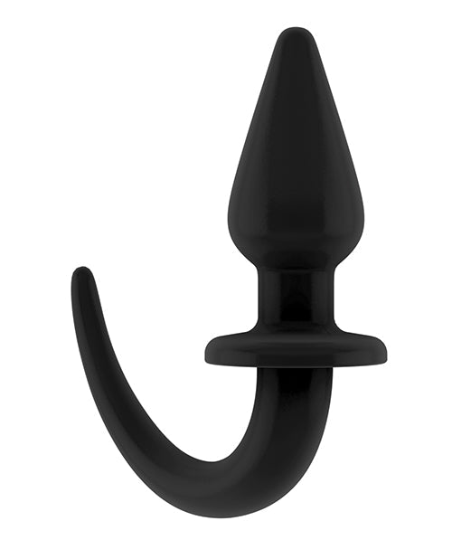 Shots Ouch Puppy Play Tail Butt Plug - Black - BDSMTest Store