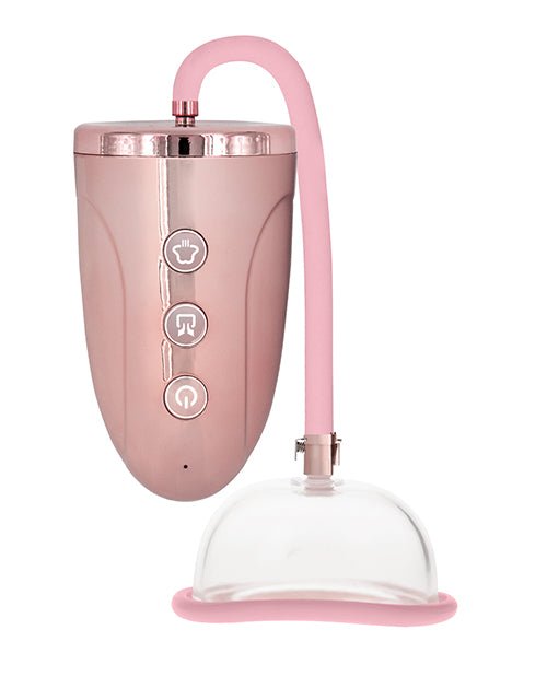 Shots Pumped Automatic Rechargeable Pussy Pump Set - Rose Gold - BDSMTest Store