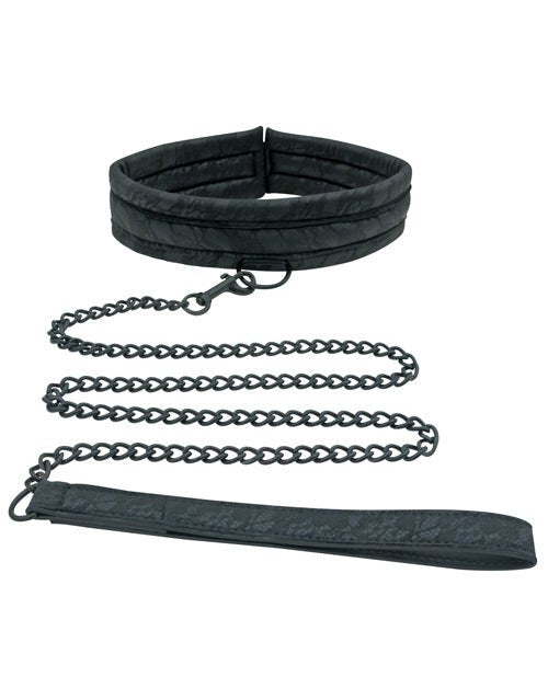 Sincerely Lace Collar & Leash - Black - BDSMTest Store