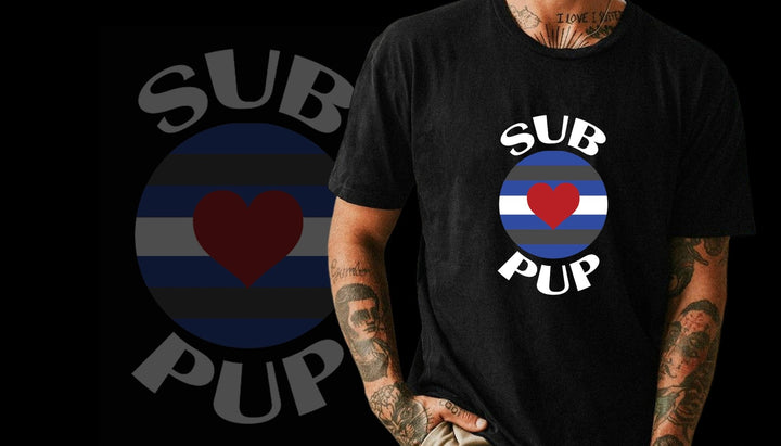 SubPup T-Shirt - Black - BDSMTest Store