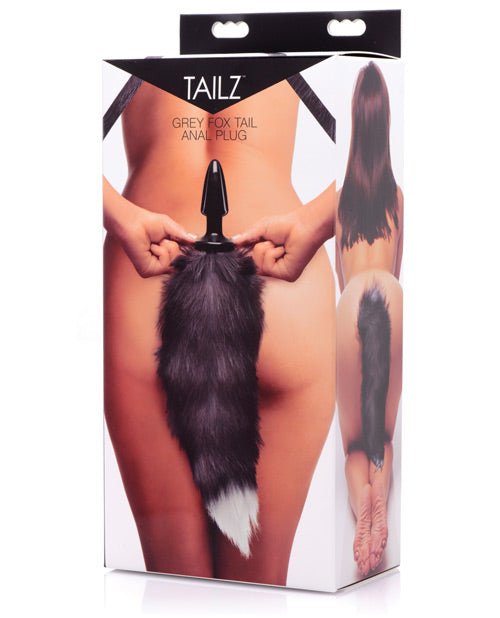 Tailz Grey Fox Tail Anal Plug - BDSMTest Store