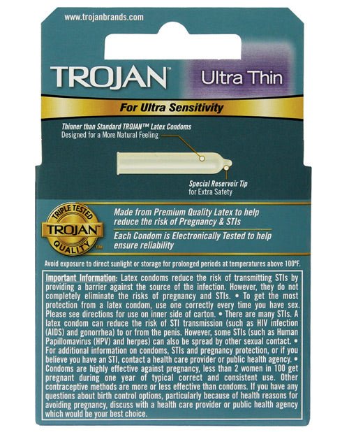 Trojan Ultra Thin Condoms - BDSMTest Store