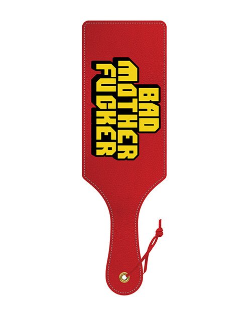 Wood Rocket Bad Mother Fucker Paddle - Multi-color - BDSMTest Store