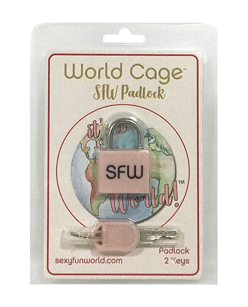World Cage Sfw Padlock W/2 Keys - BDSMTest Store